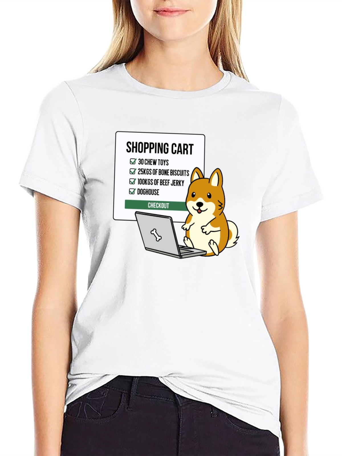 Dog Lover Shopping Cart T-Shirt