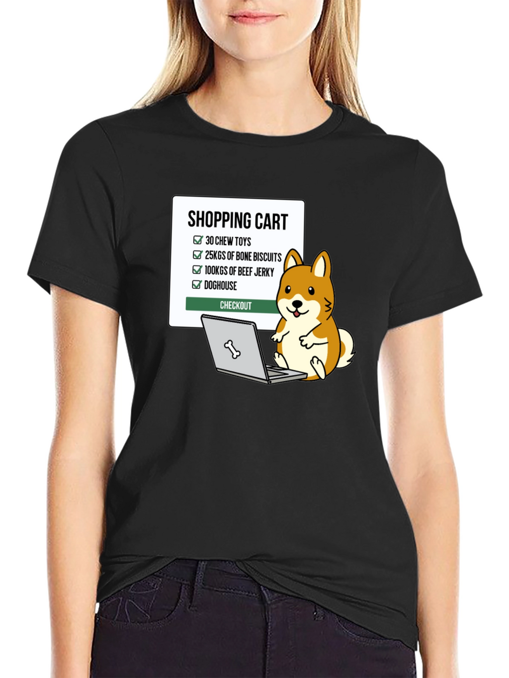 Dog Lover Shopping Cart T-Shirt