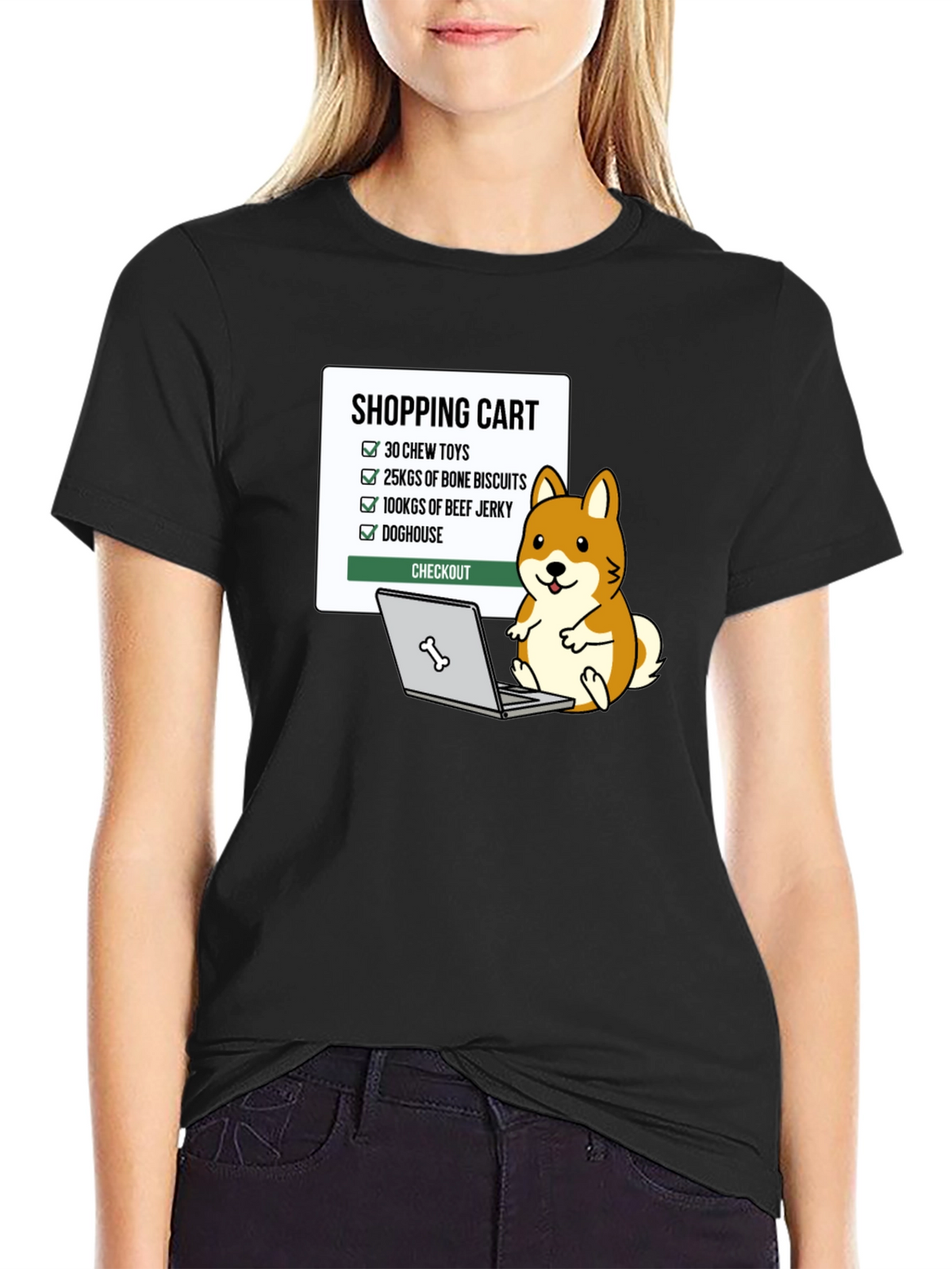 Dog Lover Shopping Cart T-Shirt