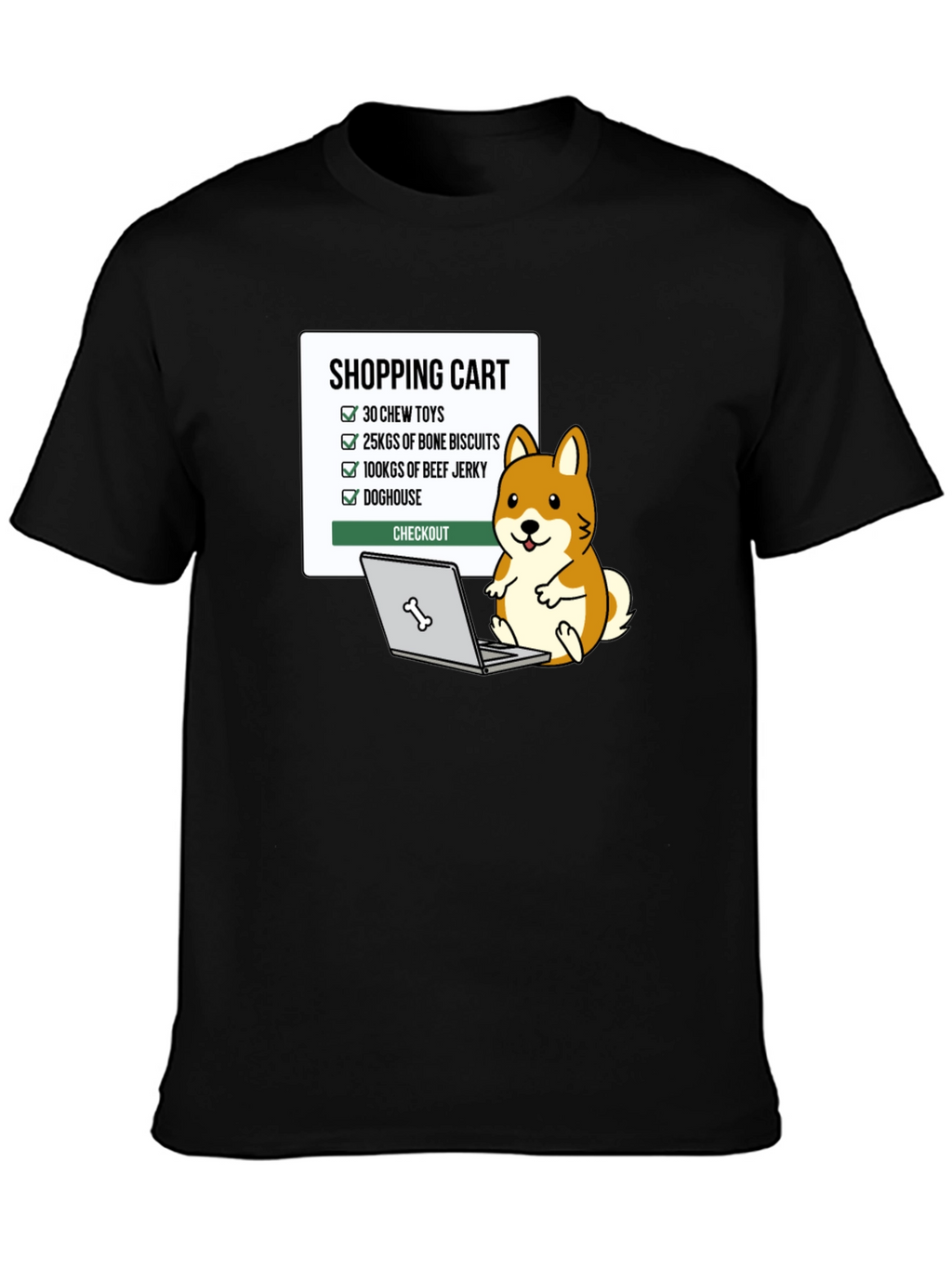 Dog Lover Shopping Cart T-Shirt