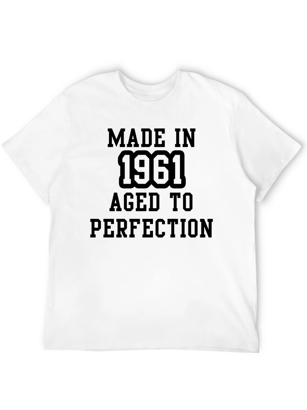 Made in 1961 Aged to Perfection Black T-Shirt