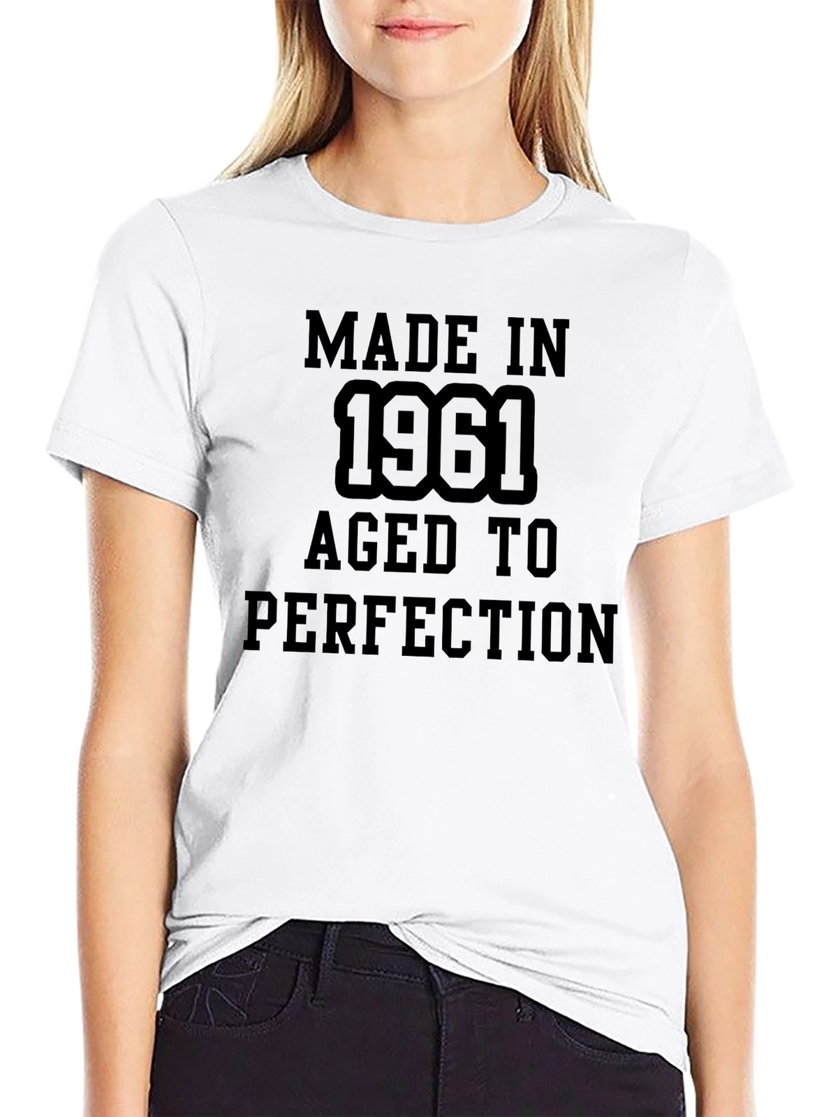 Made in 1961 Aged to Perfection Black T-Shirt