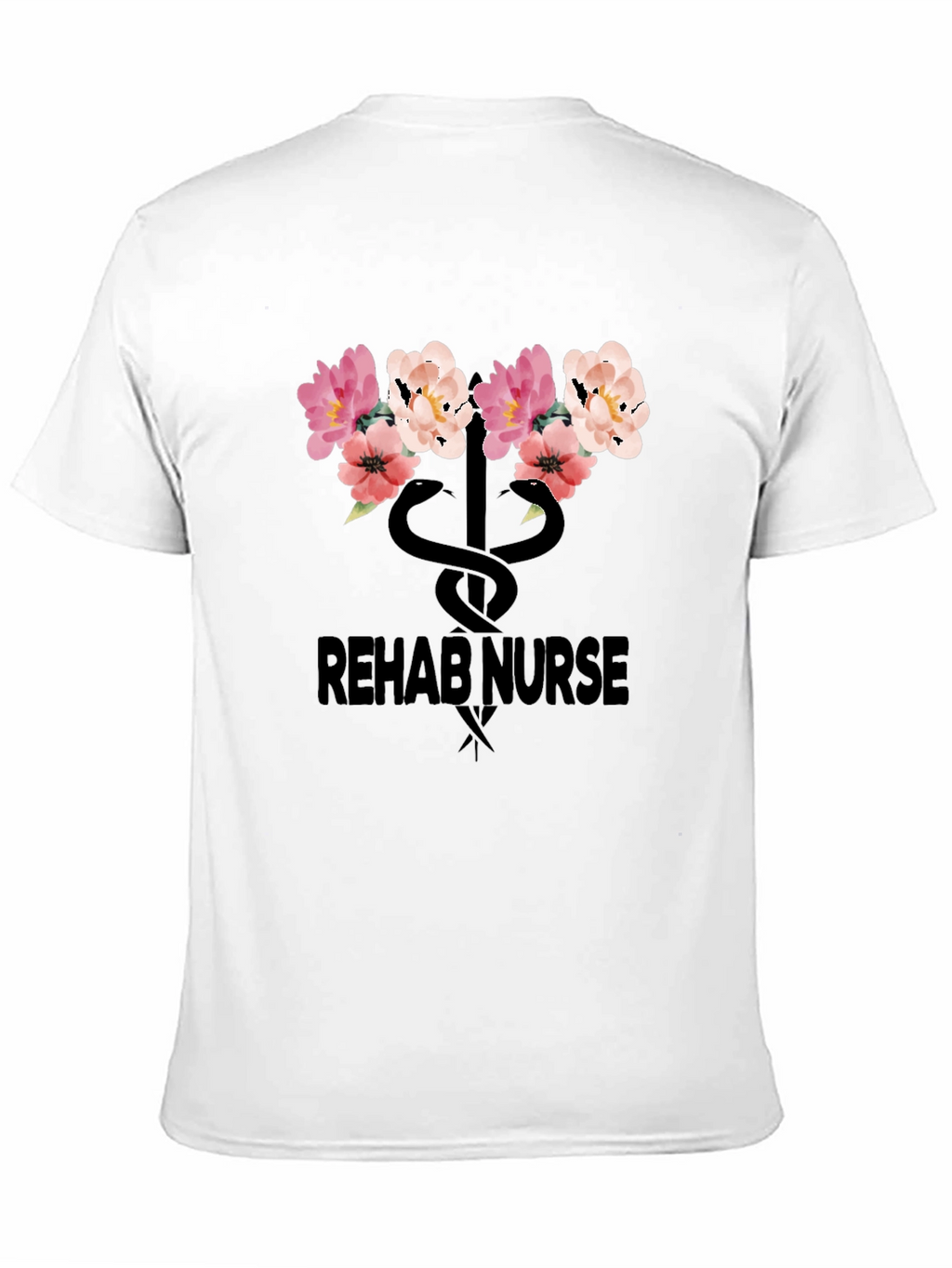 Rehab Nurse Floral Snake T-Shirt