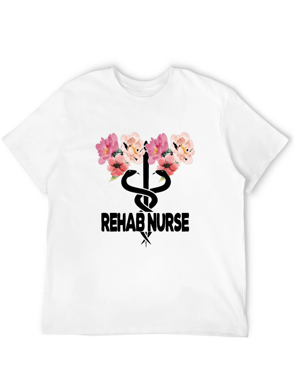 Rehab Nurse Floral Snake T-Shirt