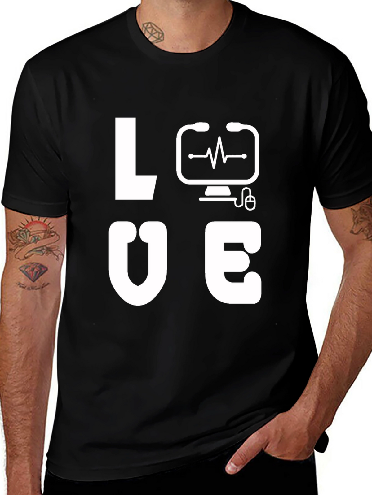 Love Tech T-Shirt - Fun Geeky Graphic Tee