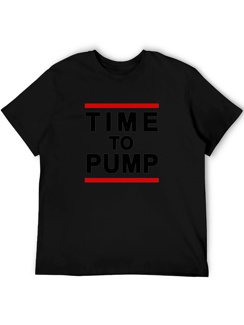 Time to Pump Black Graphic Tee