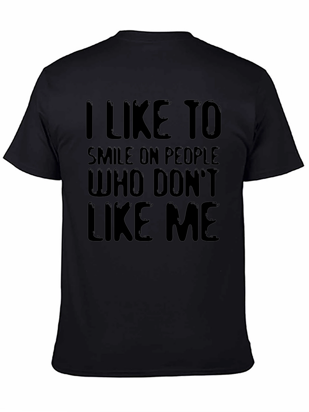 I Like To Smile T-Shirt - Black Graphic Tee