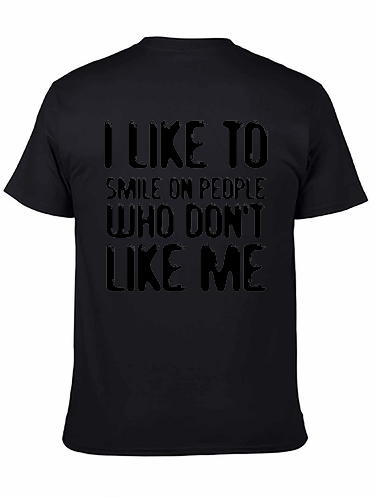 I Like To Smile T-Shirt - Black Graphic Tee