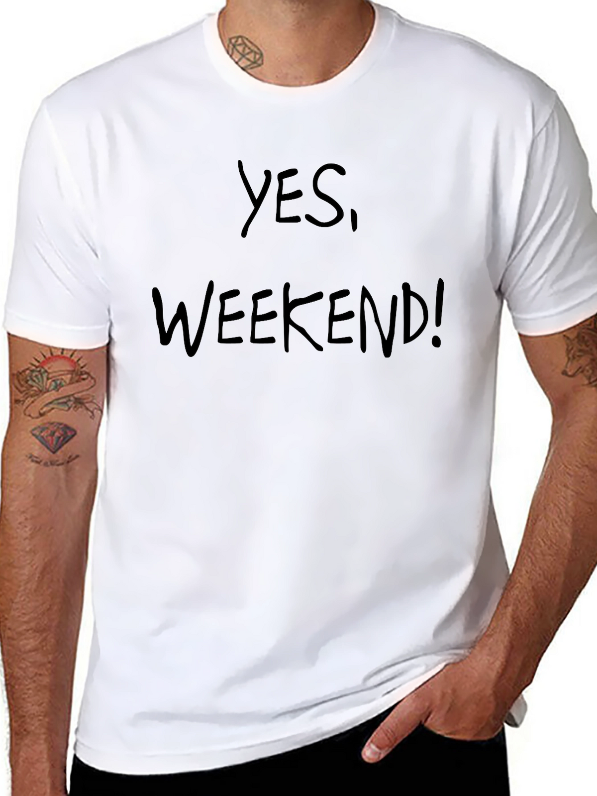 Yes Weekend! Graphic T-Shirt - Mens Black Tee
