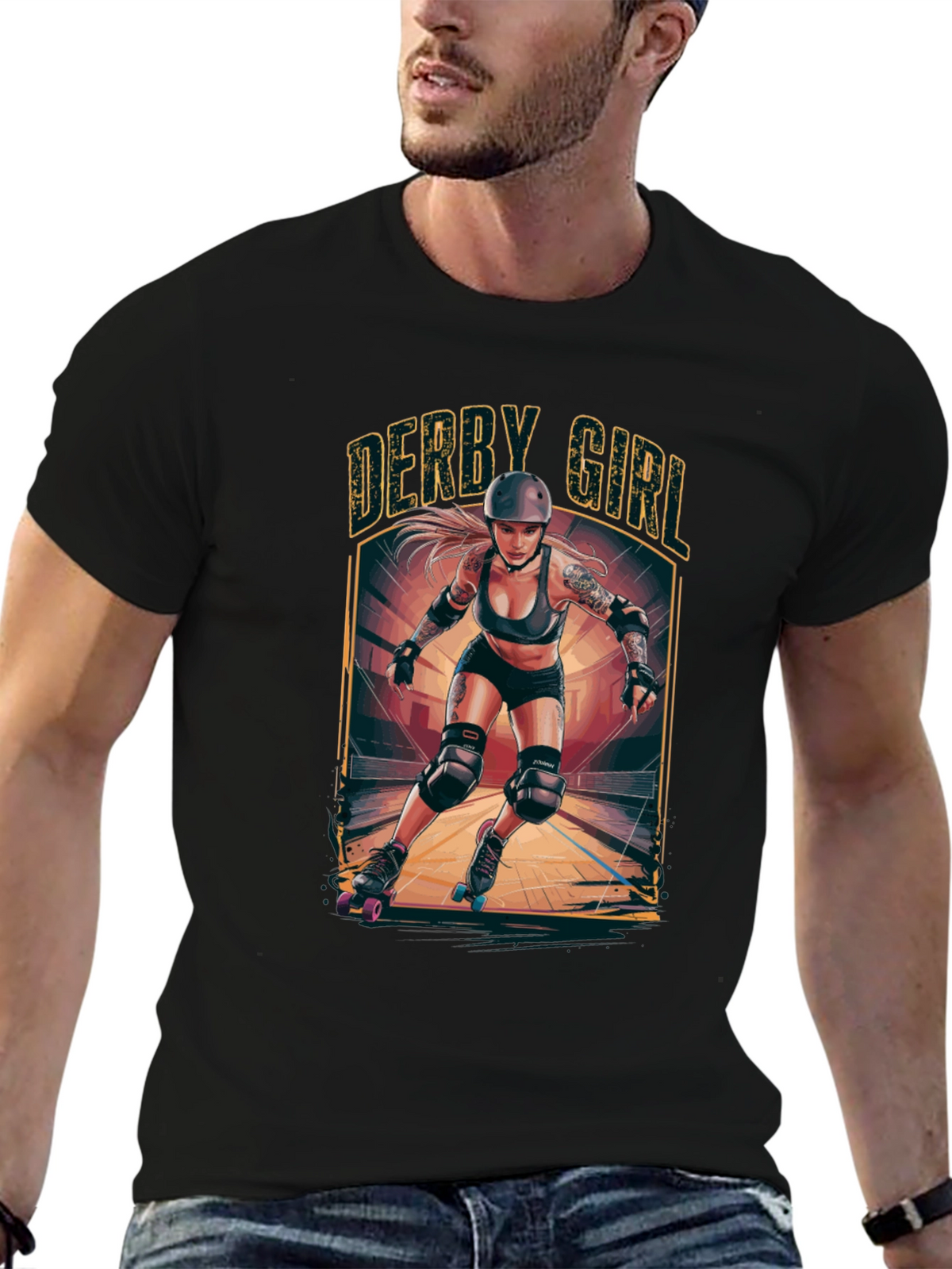 Derby Girl T-Shirt - Roller Derby Graphic Tee