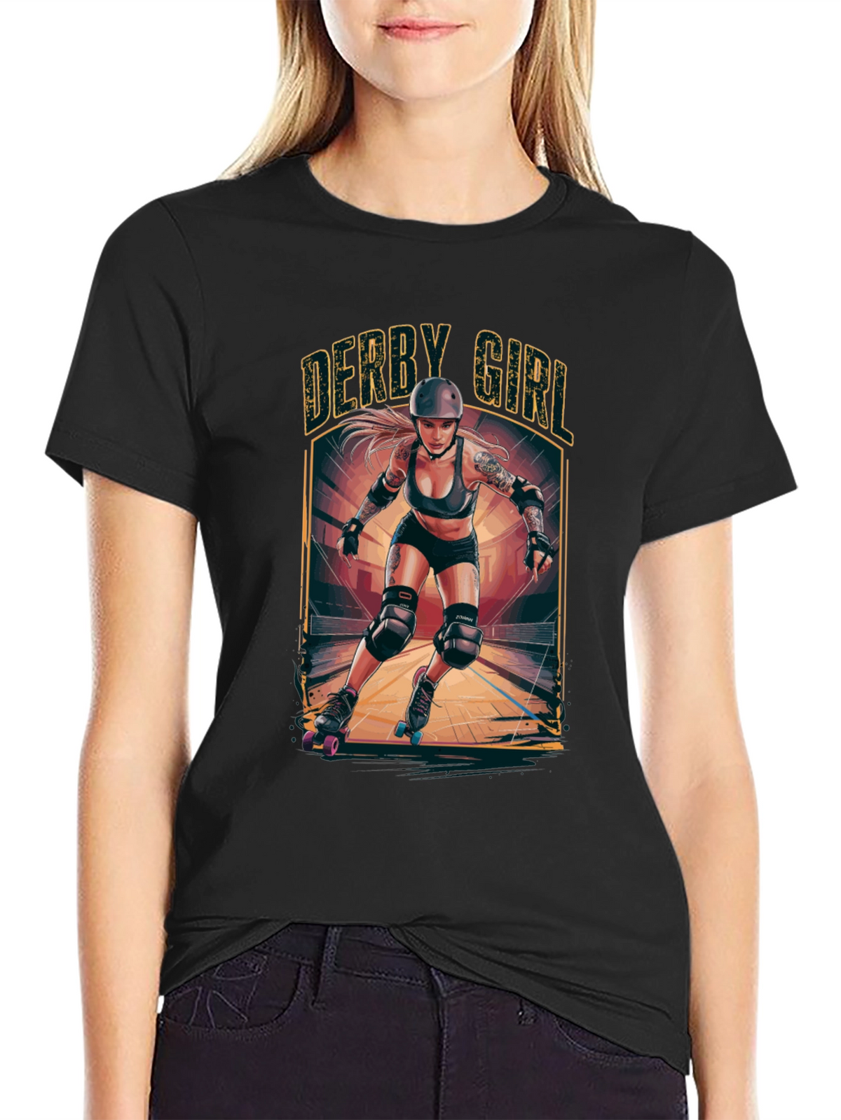 Derby Girl T-Shirt - Roller Derby Graphic Tee