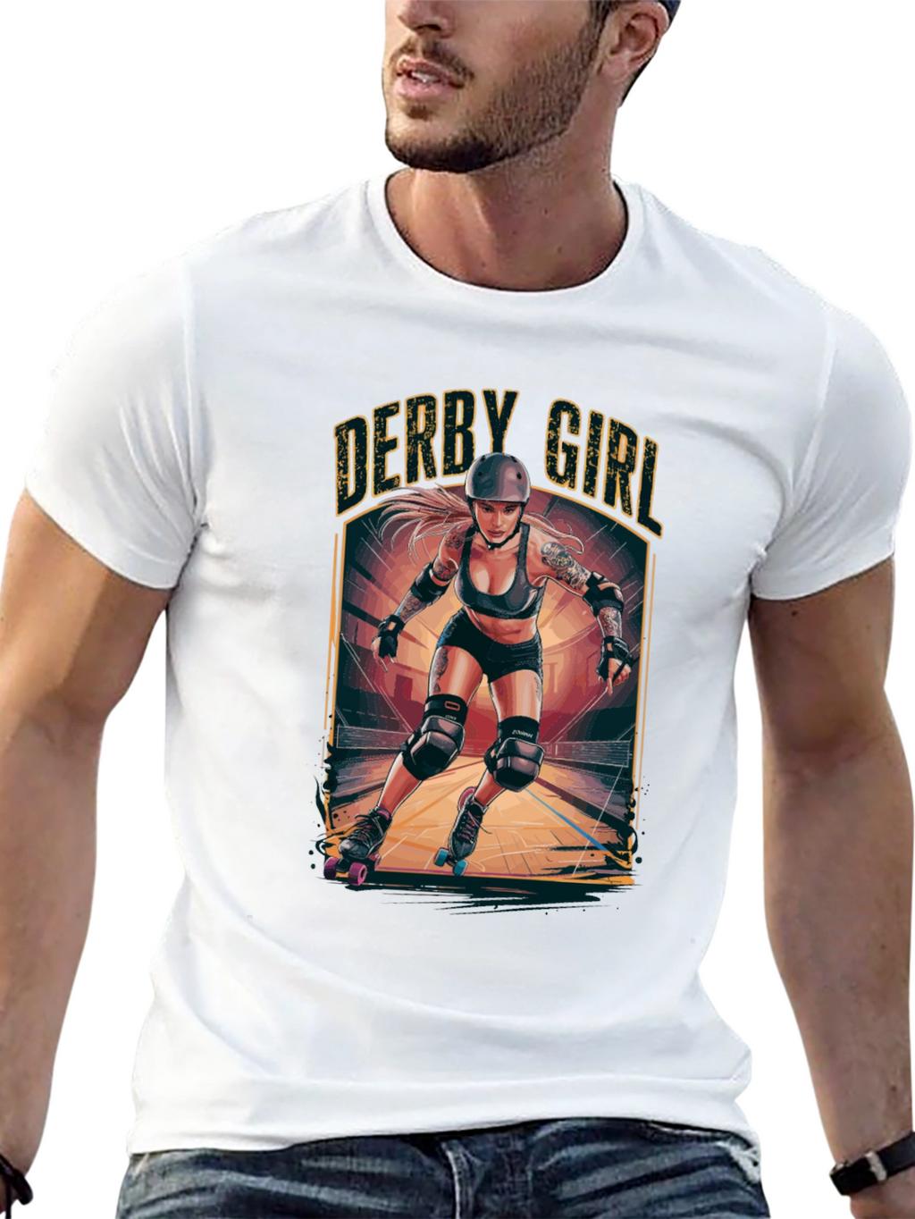 Derby Girl T-Shirt - Roller Derby Graphic Tee