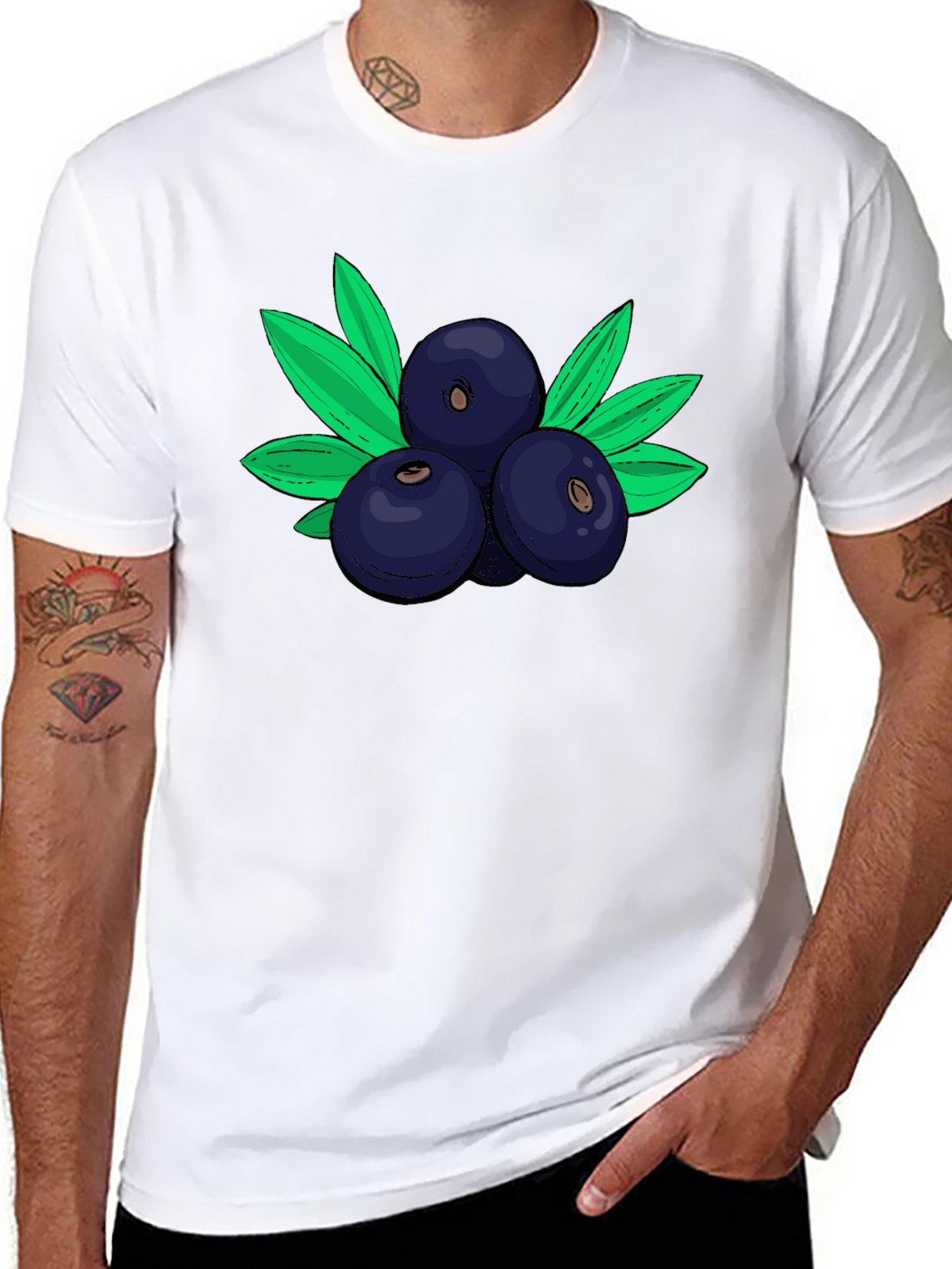 Blueberry Graphic Tee - Fresh & Stylish