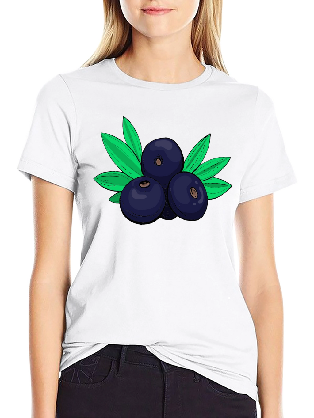 Blueberry Graphic Tee - Fresh & Stylish