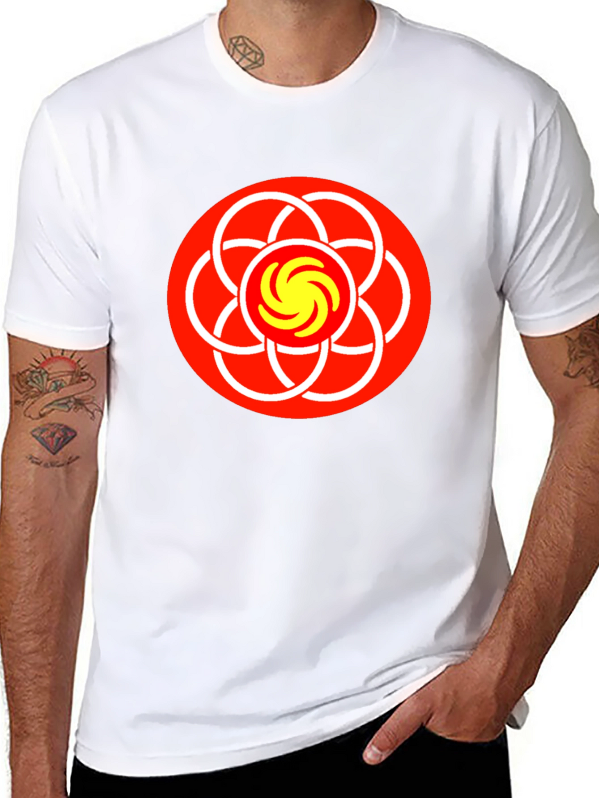Abstract Graphic Tee - Geometric Design