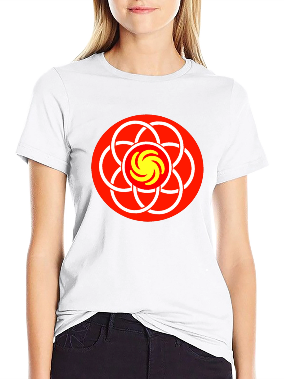 Abstract Graphic Tee - Geometric Design