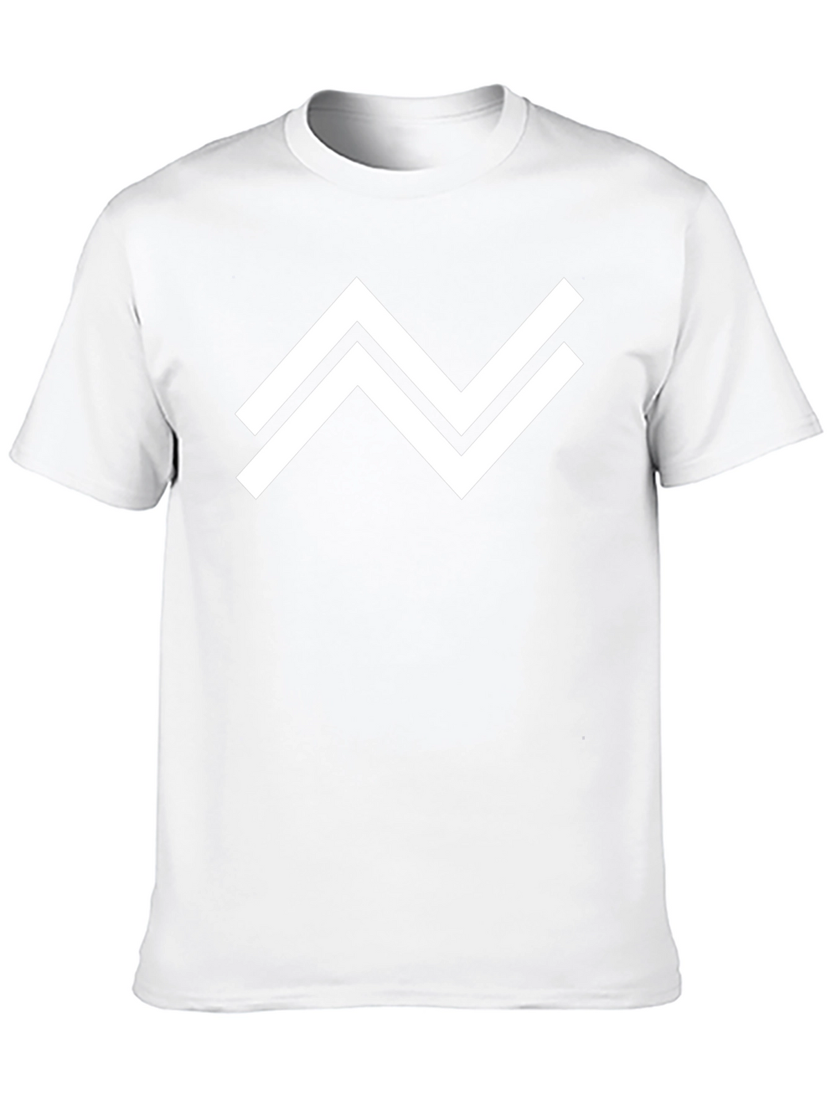 Modern Geometric Graphic Tee - Black Casual Shirt