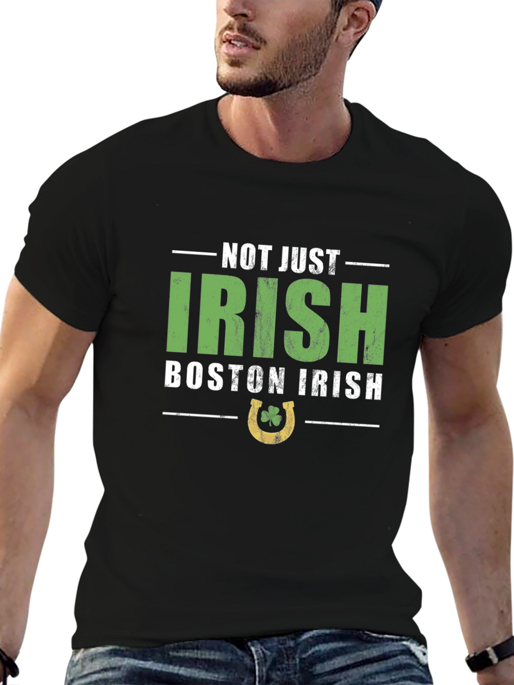 Not Just Irish Boston Graphic Tee