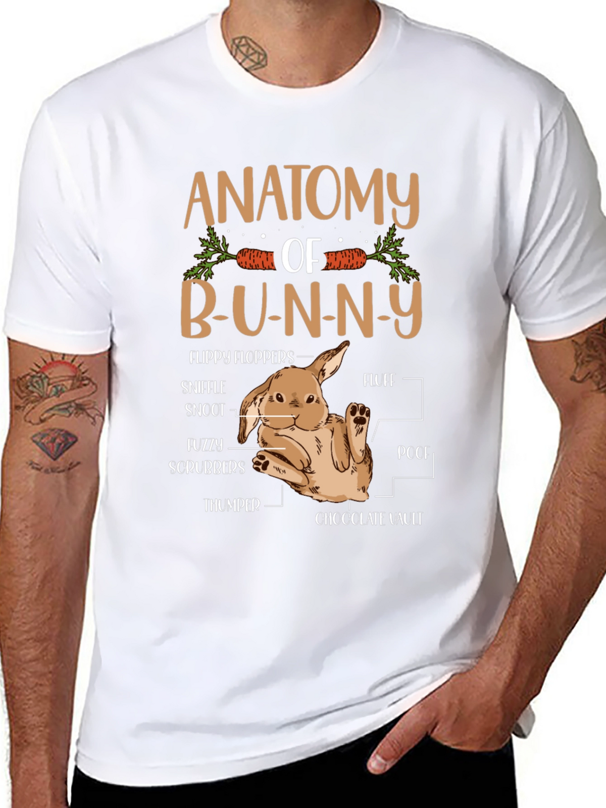 Anatomy of a Bunny T-Shirt - Easter