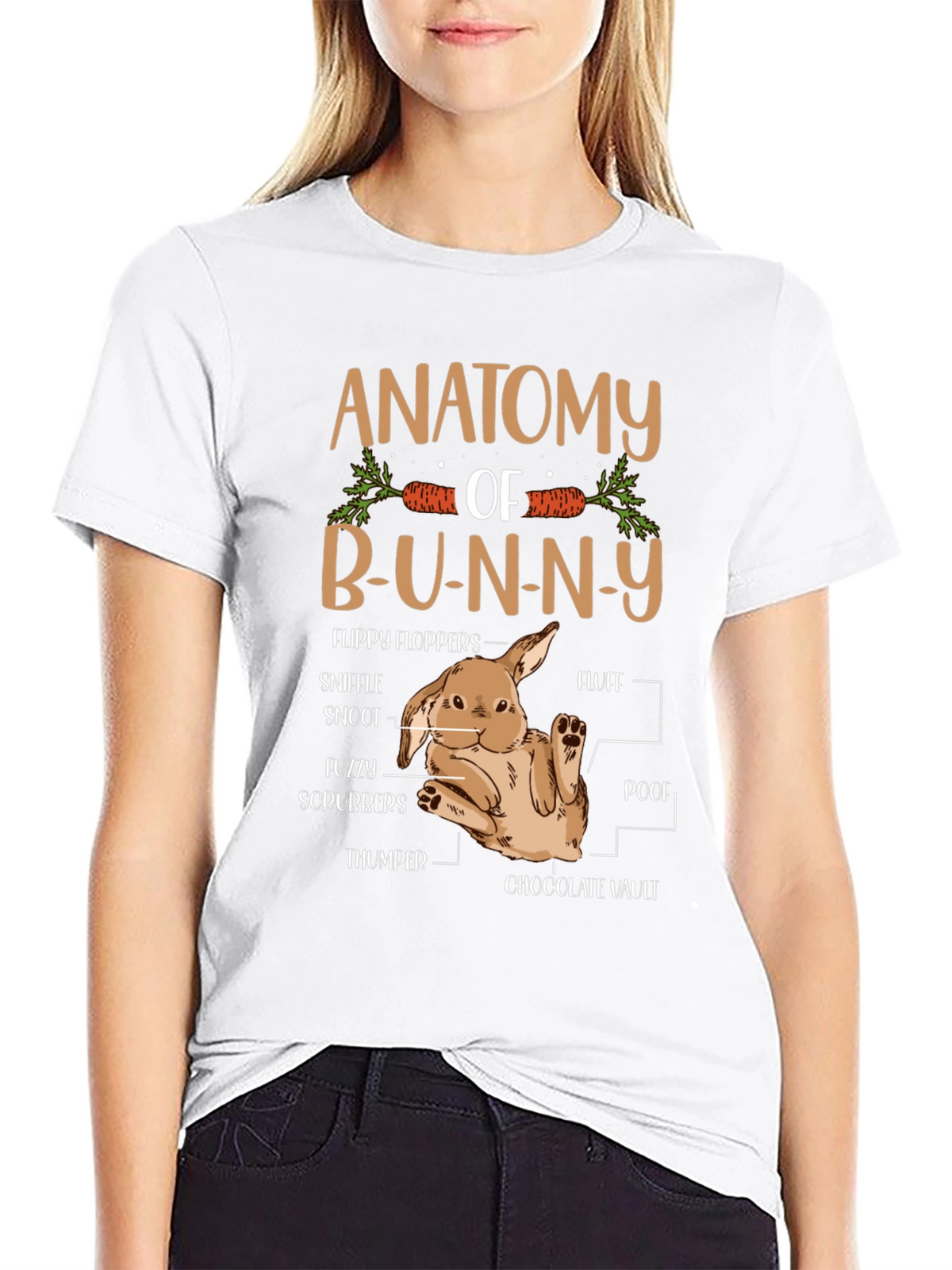 Anatomy of a Bunny T-Shirt - Easter