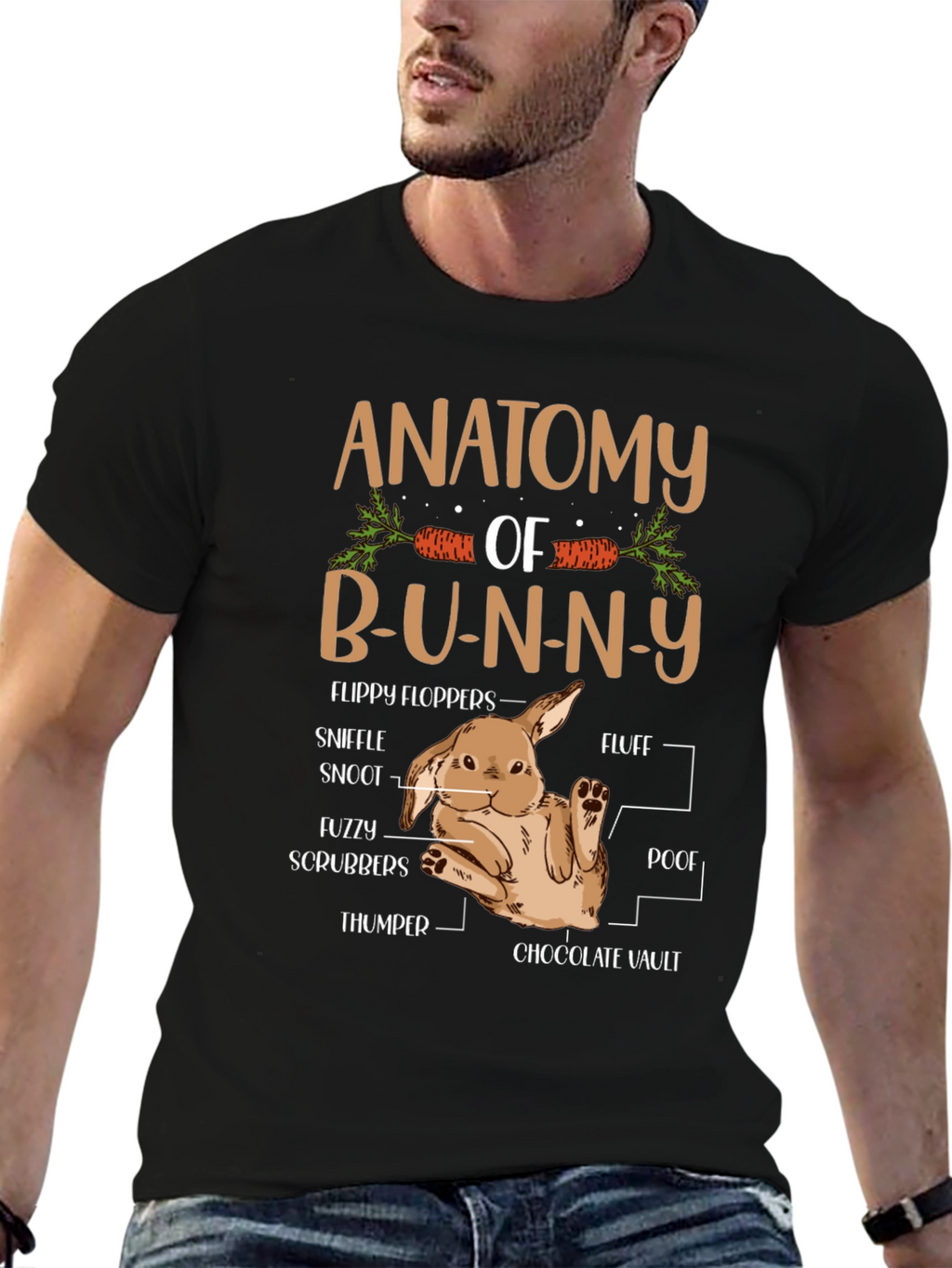 Anatomy of a Bunny T-Shirt - Easter