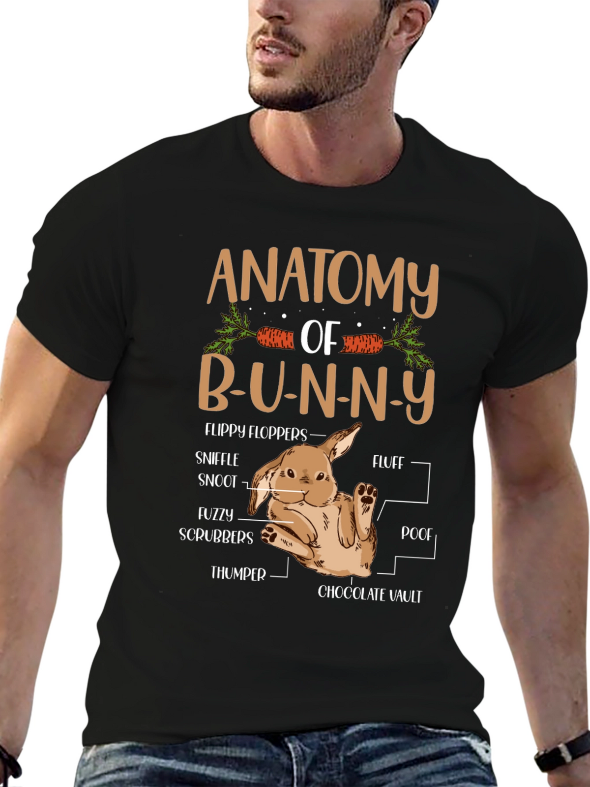 Anatomy of a Bunny T-Shirt - Easter