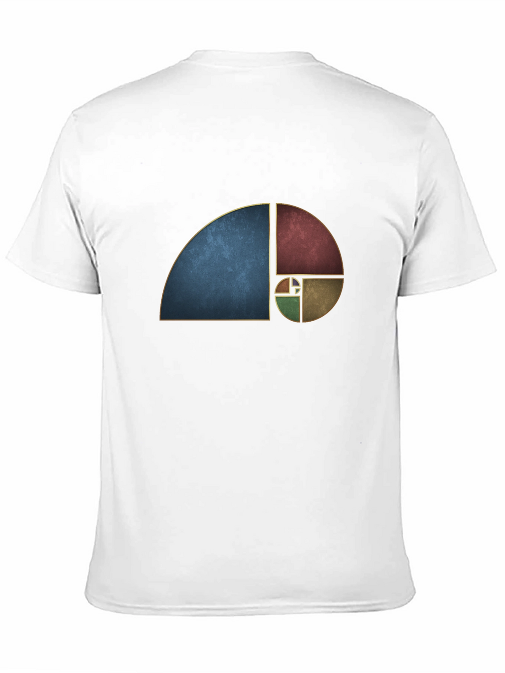 Golden Ratio Black Tee - Geometric Art T-Shirt