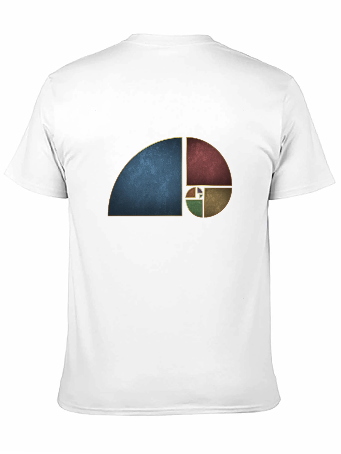 Golden Ratio Black Tee - Geometric Art T-Shirt