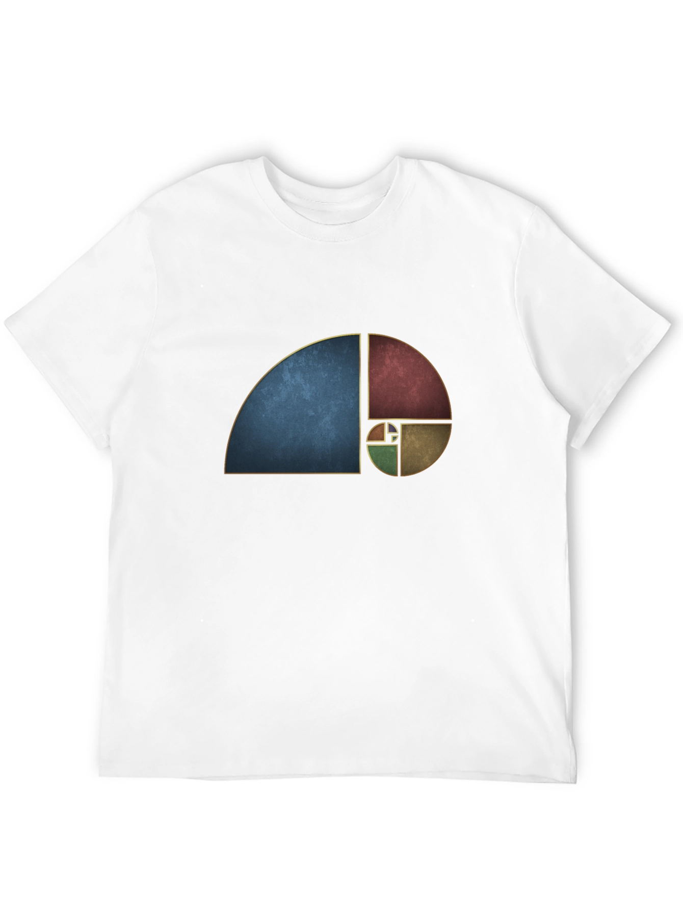 Golden Ratio Black Tee - Geometric Art T-Shirt