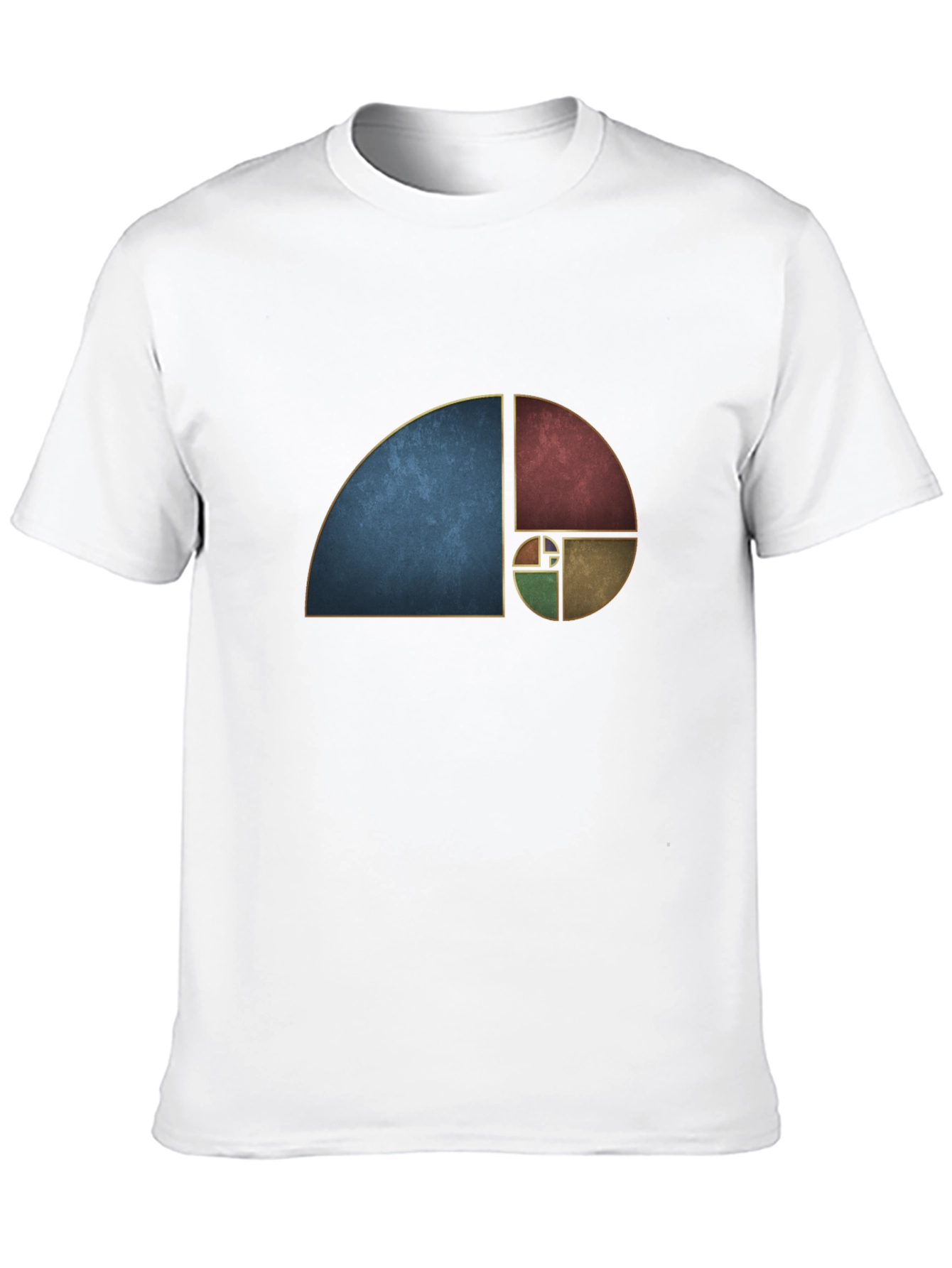 Golden Ratio Black Tee - Geometric Art T-Shirt