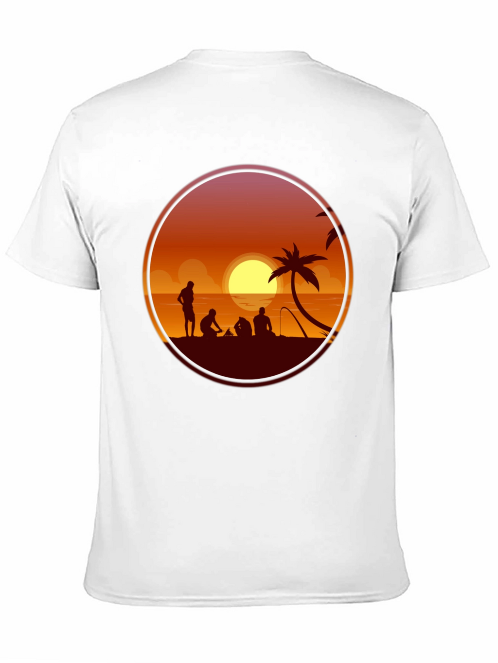 Sunset Beach Silhouette T-Shirt
