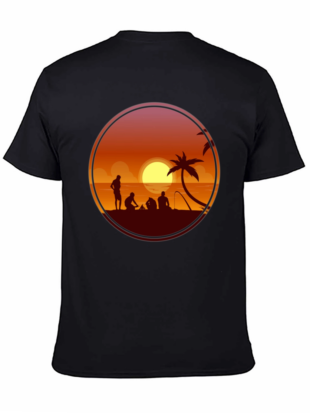 Sunset Beach Silhouette T-Shirt