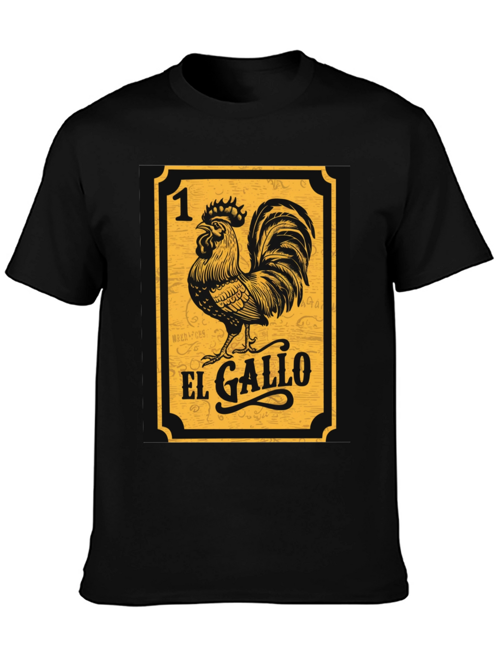 El Gallo T-Shirt - Lottery Card Style