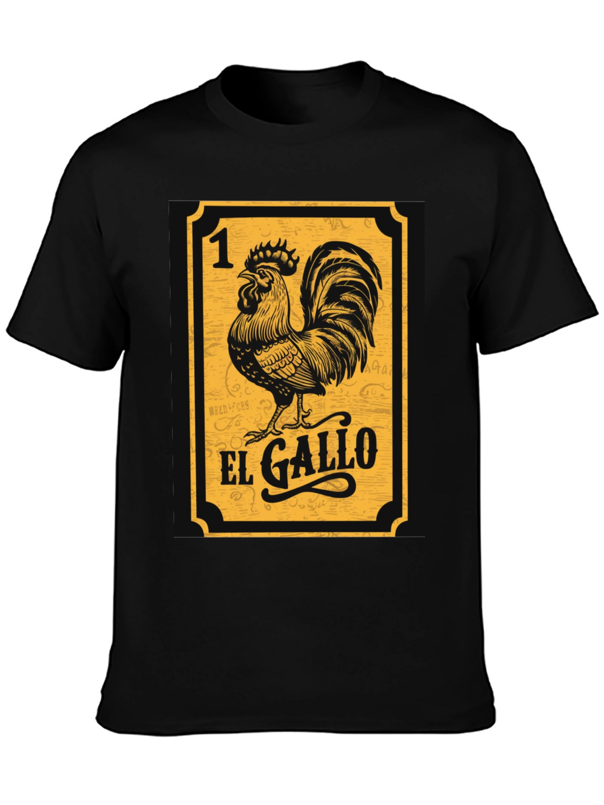 El Gallo T-Shirt - Lottery Card Style