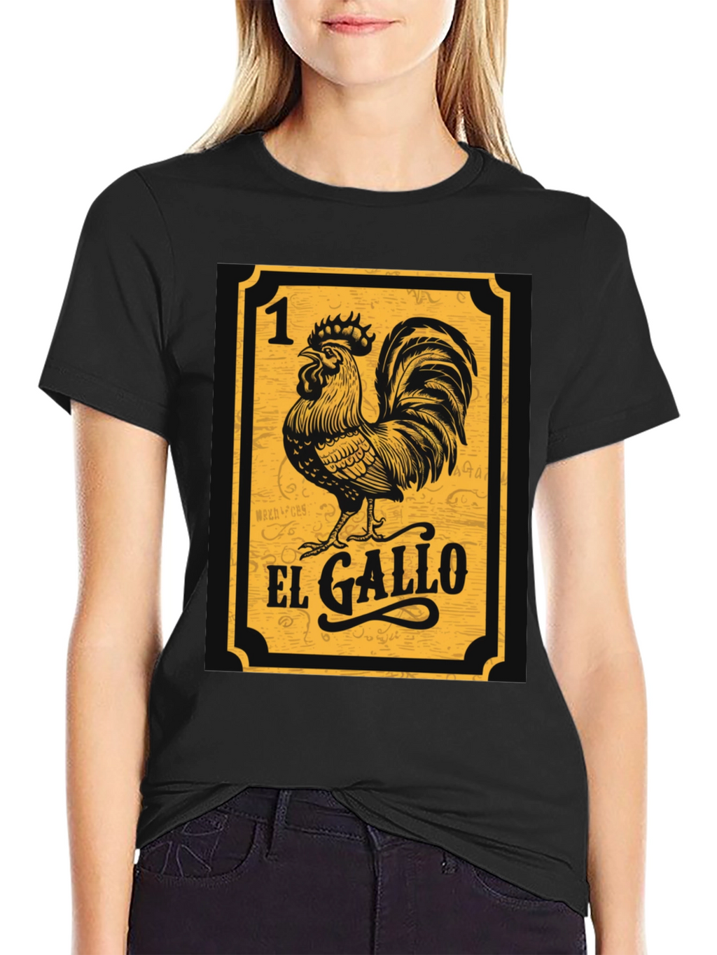 El Gallo T-Shirt - Lottery Card Style