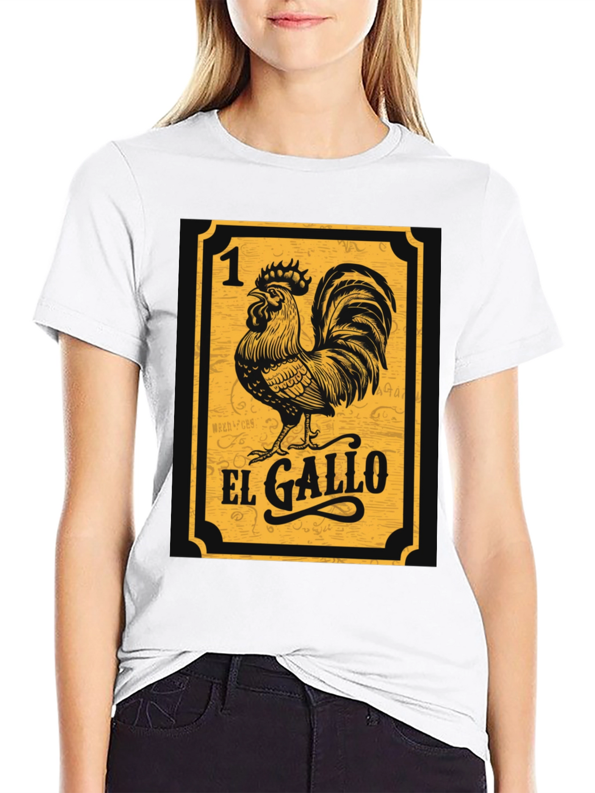 El Gallo T-Shirt - Lottery Card Style