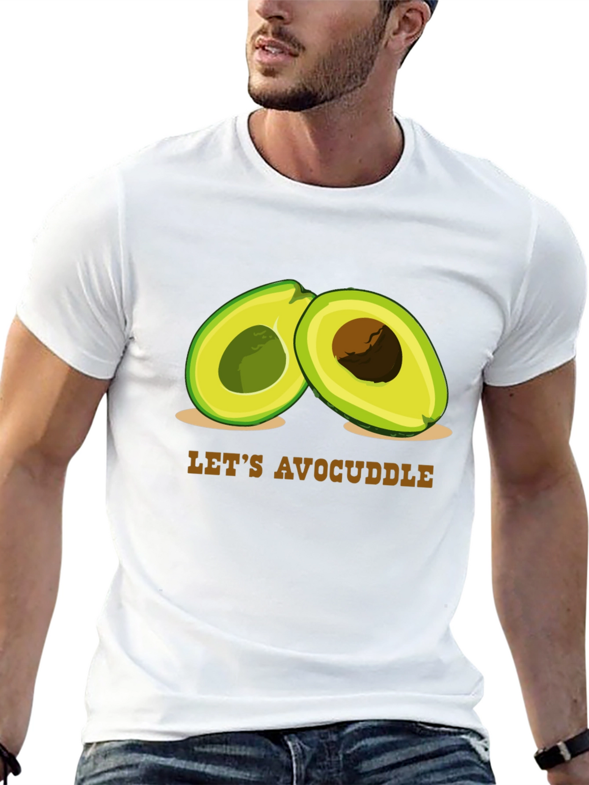 Avocuddle Graphic Tee - Cute Avocado T-Shirt
