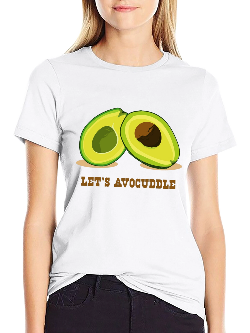 Avocuddle Graphic Tee - Cute Avocado T-Shirt