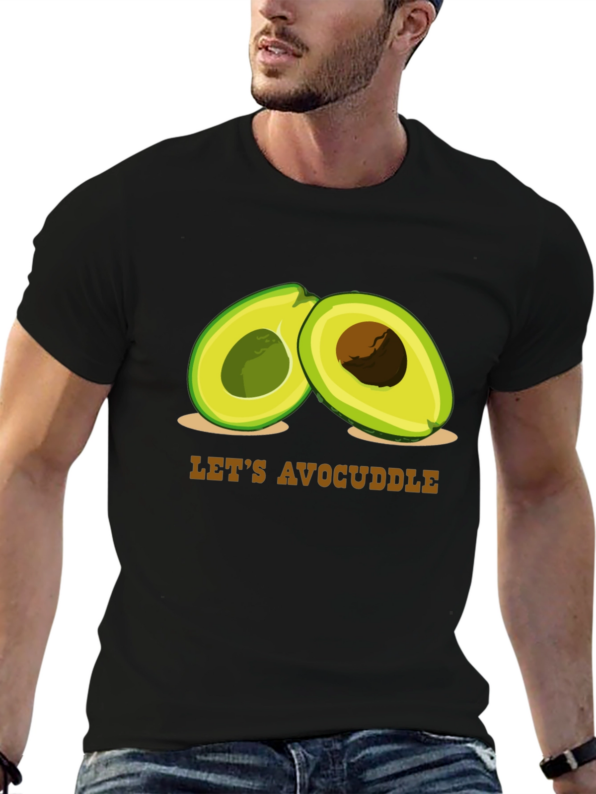 Avocuddle Graphic Tee - Cute Avocado T-Shirt
