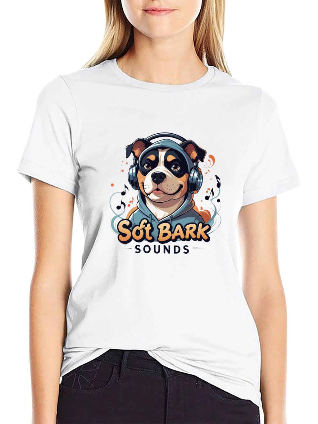Soft Bark Sounds Dog Graphic T-Shirt