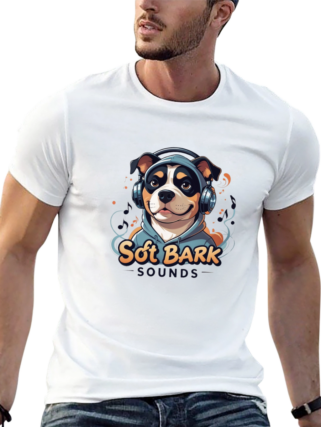 Soft Bark Sounds Dog Graphic T-Shirt