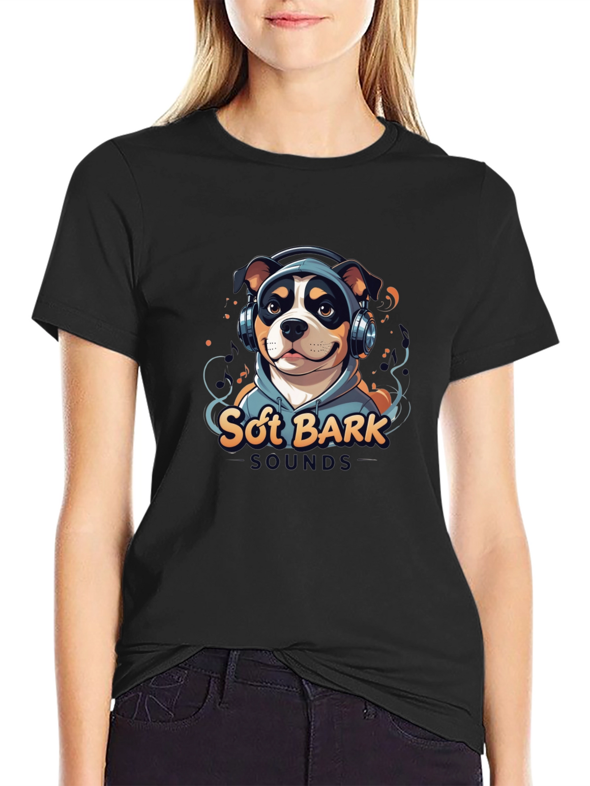 Soft Bark Sounds Dog Graphic T-Shirt