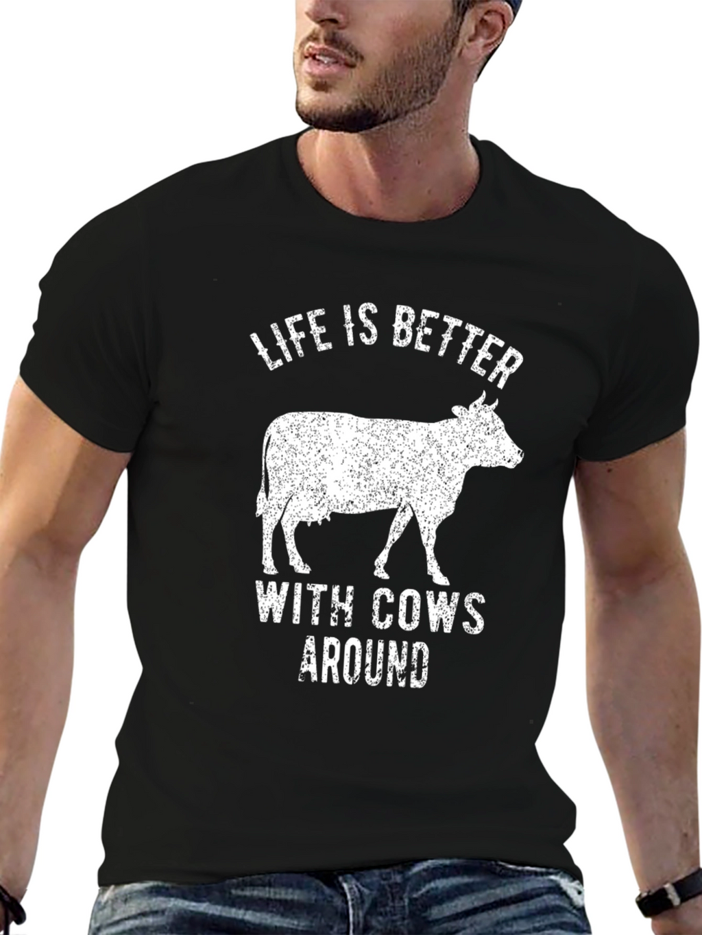 Life Is Better With Cows Around T-Shirt
