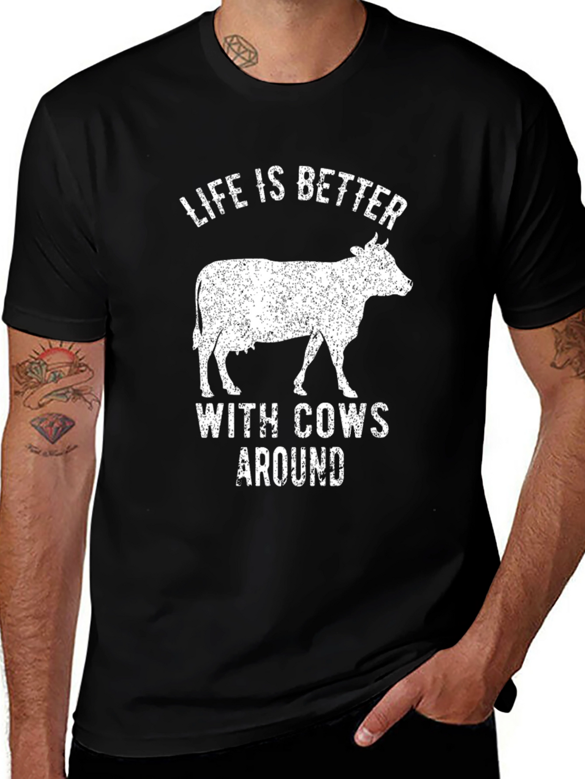 Life Is Better With Cows Around T-Shirt