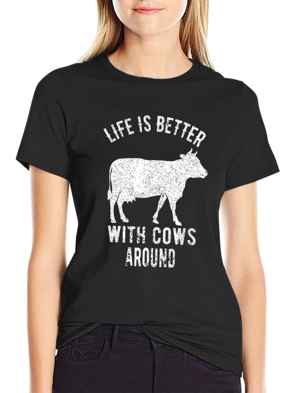 Life Is Better With Cows Around T-Shirt
