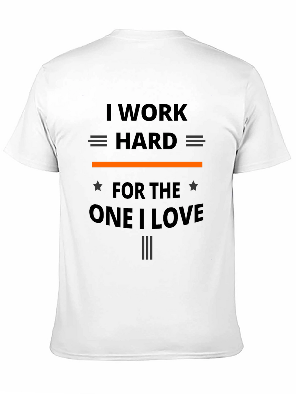 I Work Hard T-Shirt - Black Graphic Tee
