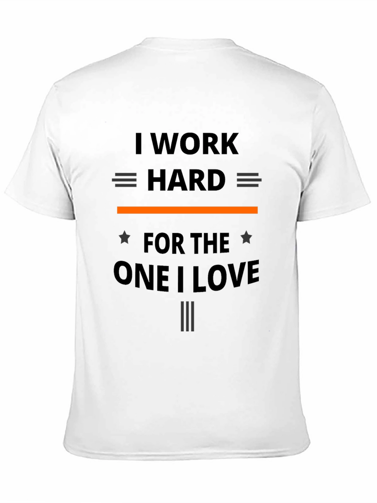 I Work Hard T-Shirt - Black Graphic Tee