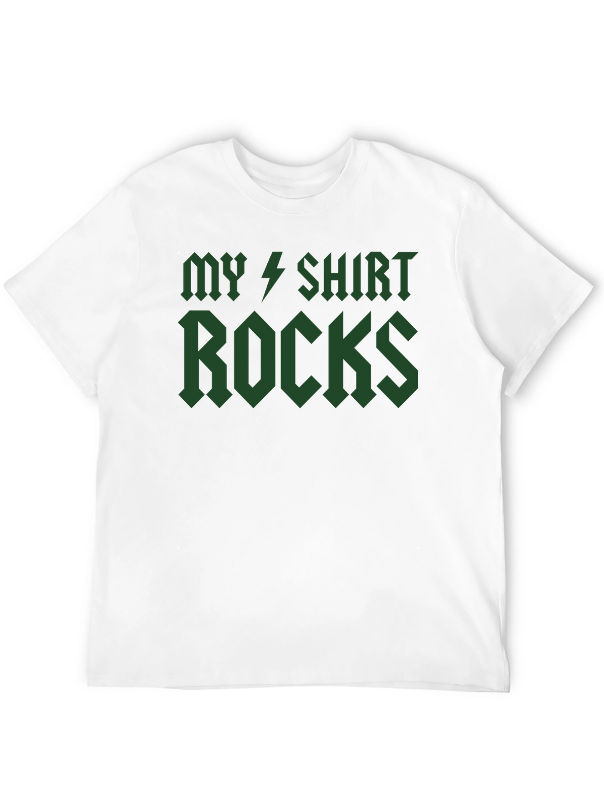 My Shirt Rocks T-Shirt - Green Graphic Tee