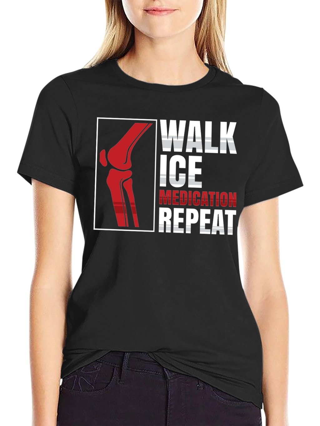 Walk Ice Medication Repeat T-Shirt