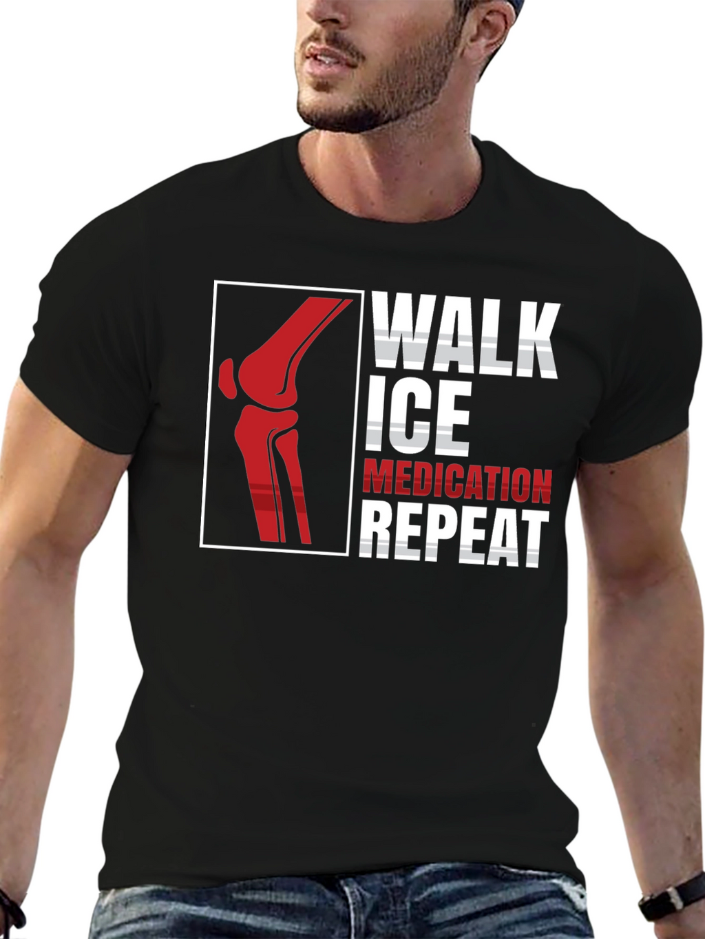 Walk Ice Medication Repeat T-Shirt